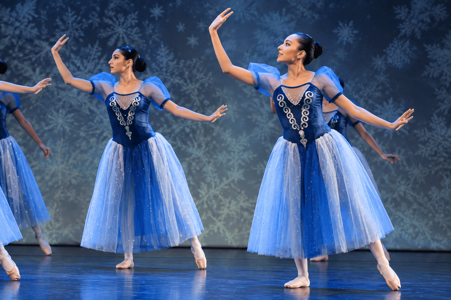 Bailarinas intermedias durante una gala